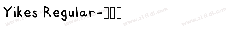 Yikes Regular字体转换